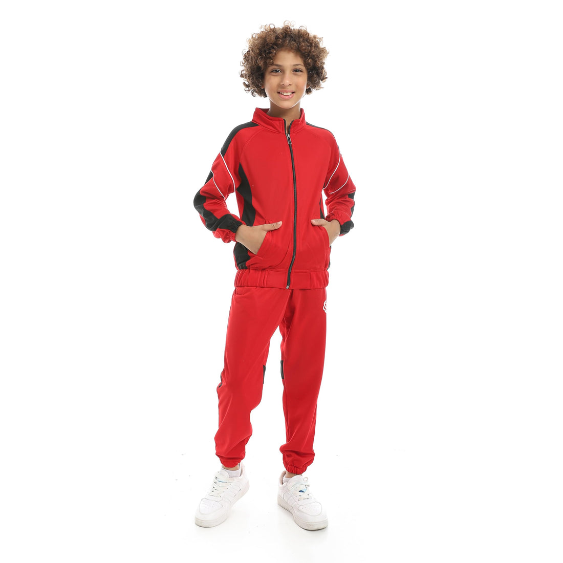 Boys Boys' athletic tracksuit with front zipper and cutouts Boys' athletic tracksuit with front zipper and cutouts