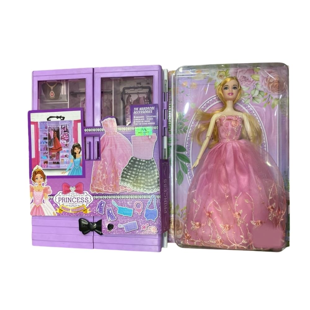 Princess Fashion Style with Dream Wardrobe and Accessories - Purple - HP-2022-1