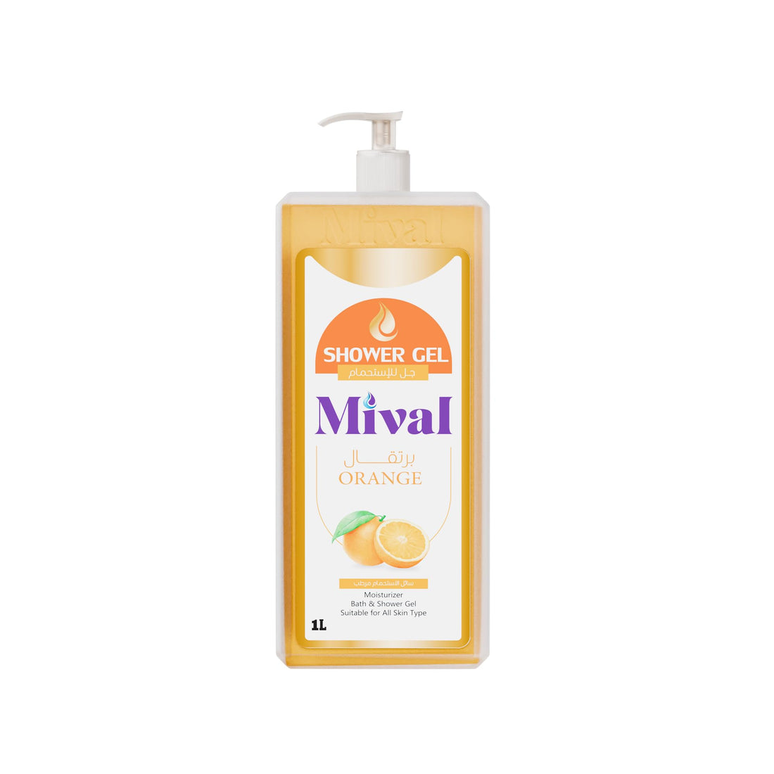 Mival shower gel 1 liter orange