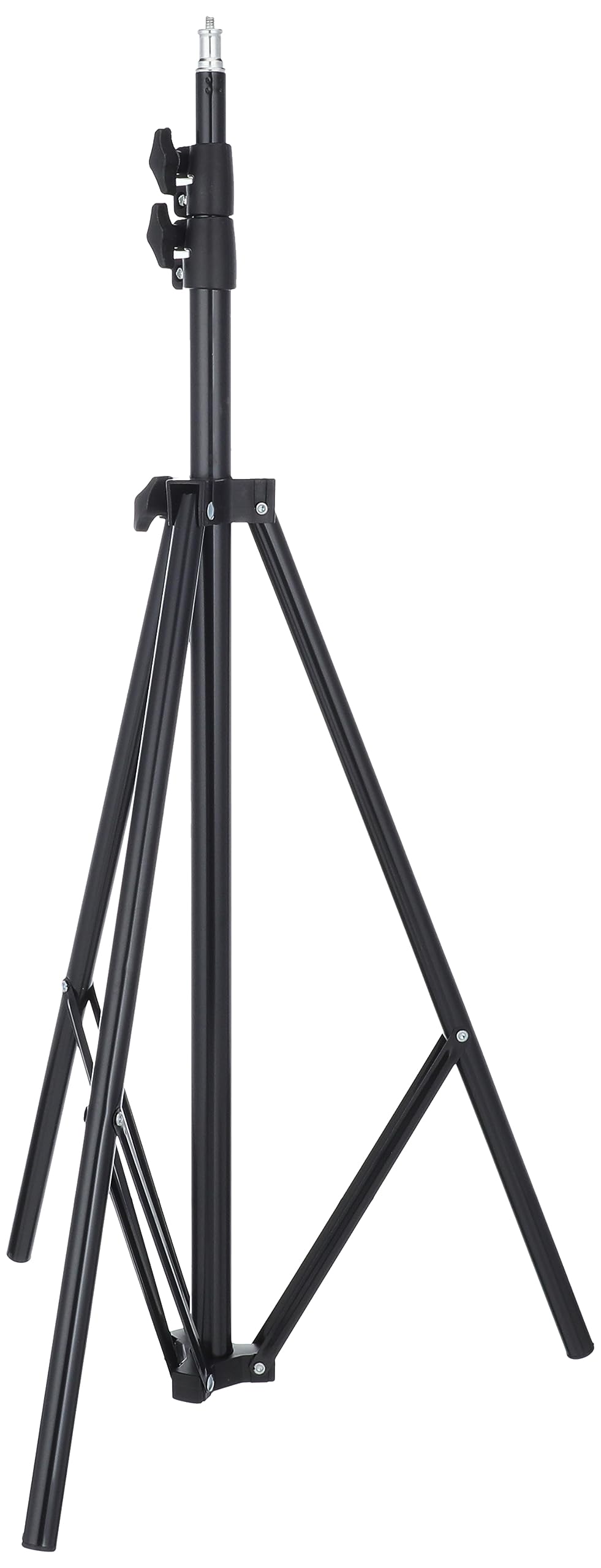 Camera tripod 2.10 meter mount stand for mobile phone camera and ring light - black