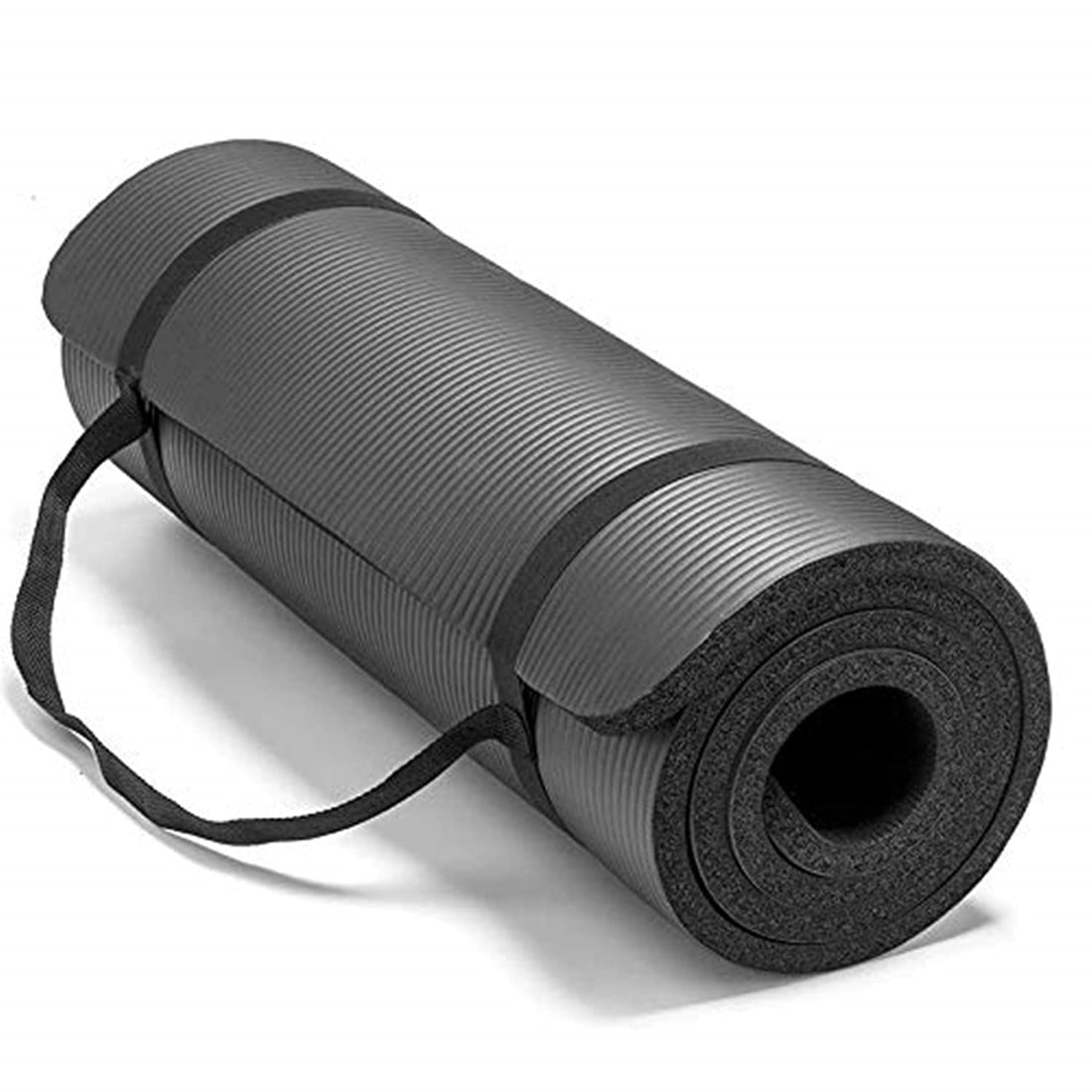 SKEIDO Non-Slip yoga mat 10mm thick NBR Gym home mat exercise mat sport mat-183 * 61cm-Black