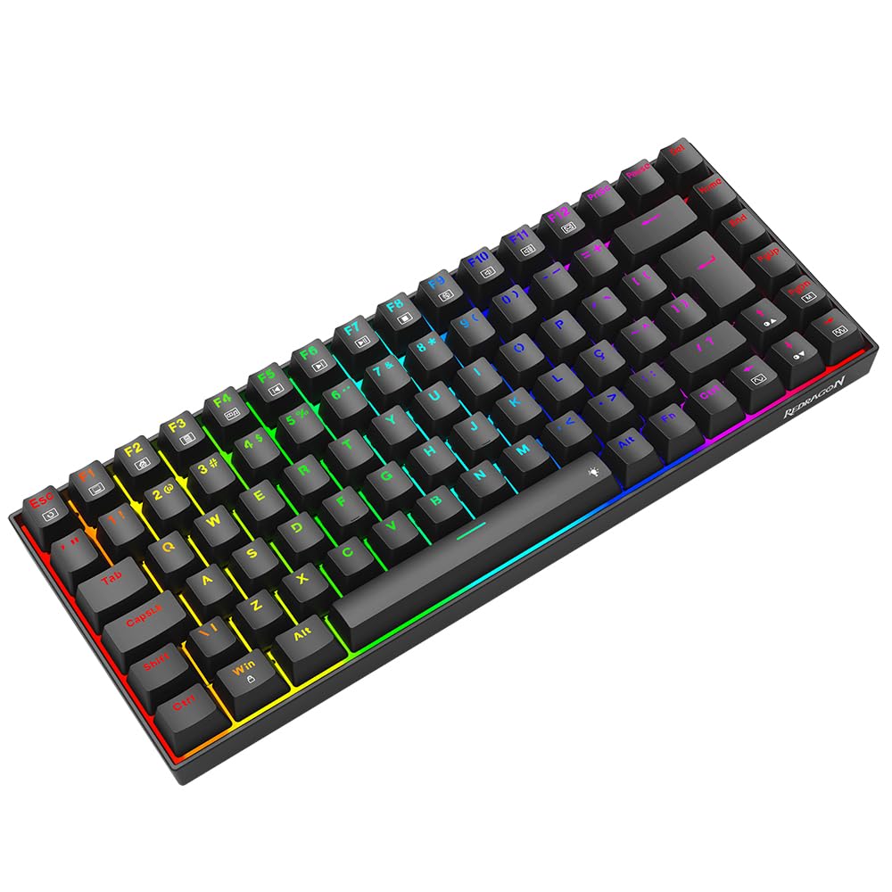 Redragon Phantom RGB Black 75% Switch Brown K629-RGB Mechanical Gaming Keyboard (PT-BROWN)