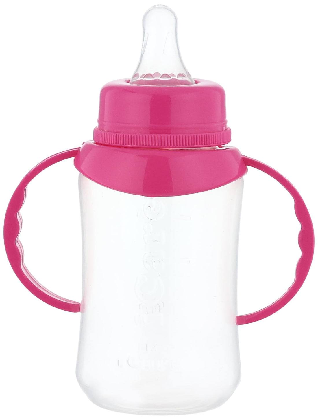 Icare feeding bottle bpa-free with handle- 150 ml - pink