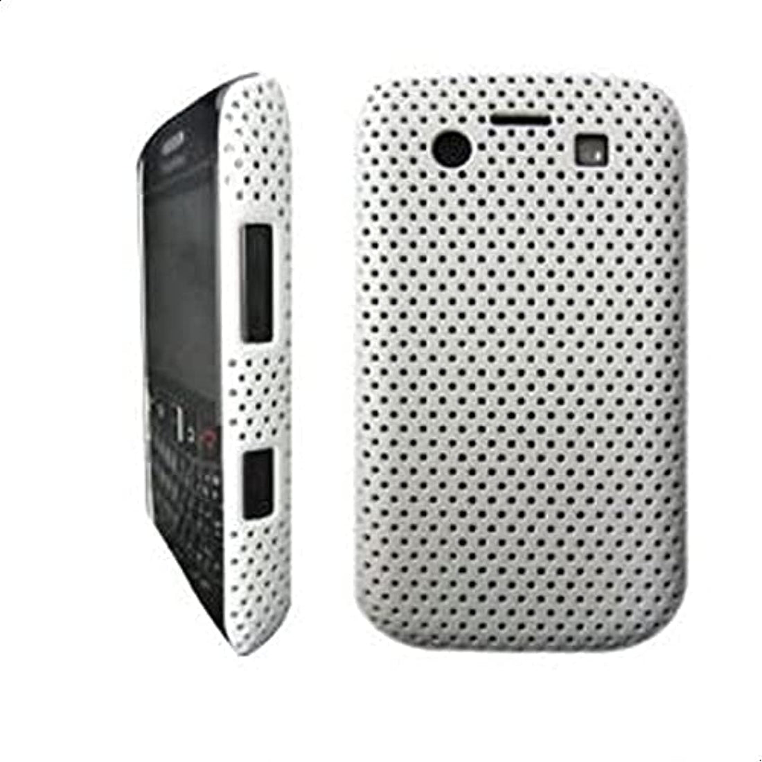 BlackBerry Bold 9700 White Mesh Style Case With Screen Guard