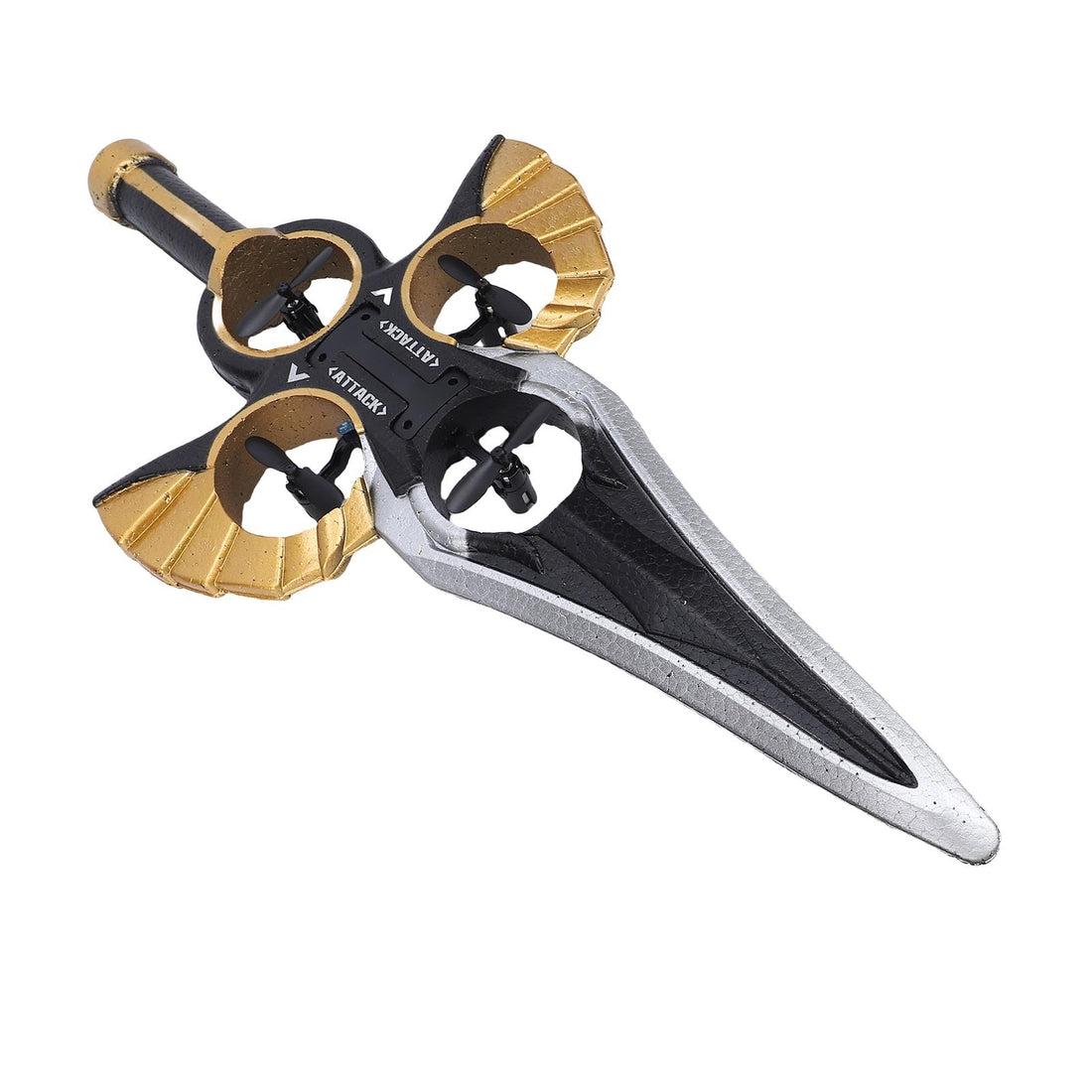 Gesture Control Drone, Flying Sword Toy with LED Lights and Stable Flight, 20 Minute Flight Time, RC Helicopter with Hand Gestures for Kids and Adults, (Black Gold)