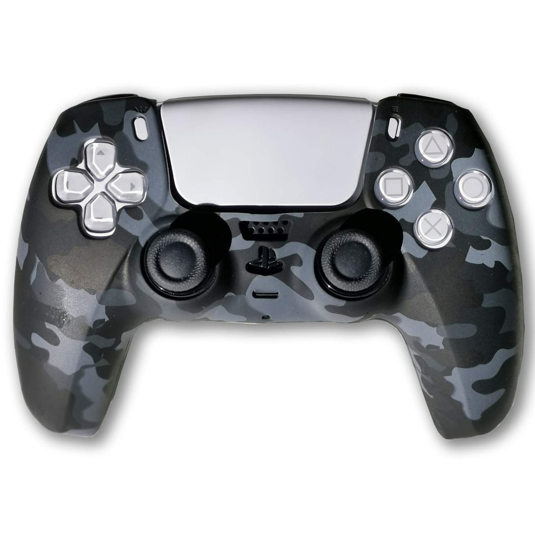 NuFix Controller Silicone Skin for Sony PS5 Extra Thick Cover Skin Case Anti-Slip Grip (Dark Camo)