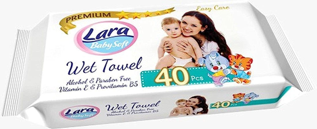 Lara 40 wet baby wipes