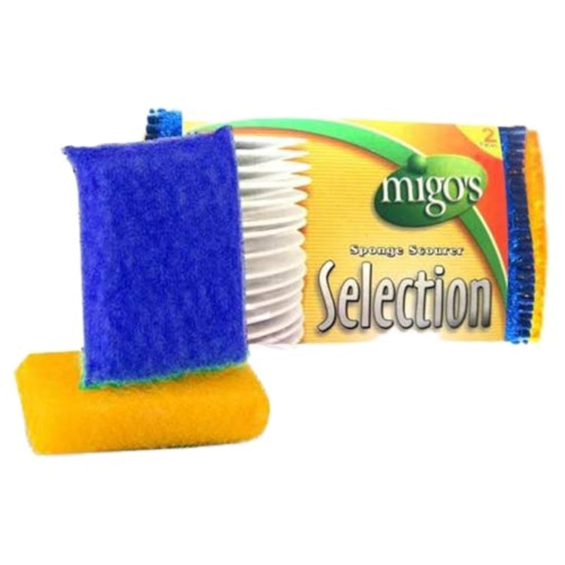 Migo's Sheet Colorful For All Surfaces Sponge - 2 Pieces