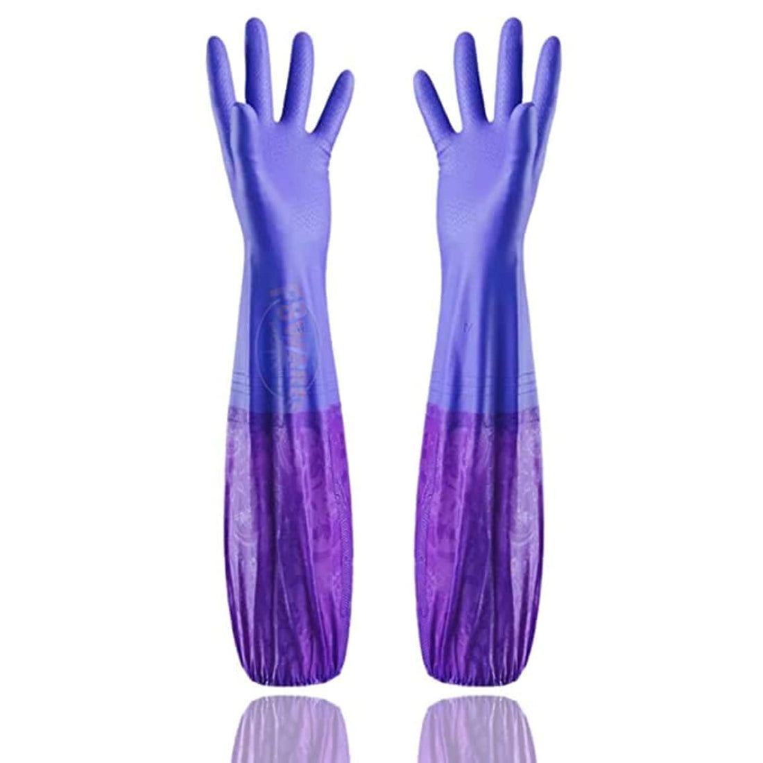 2Pairs kitchen wash dishes car cleaning waterproof household glove car care cleaning gloves