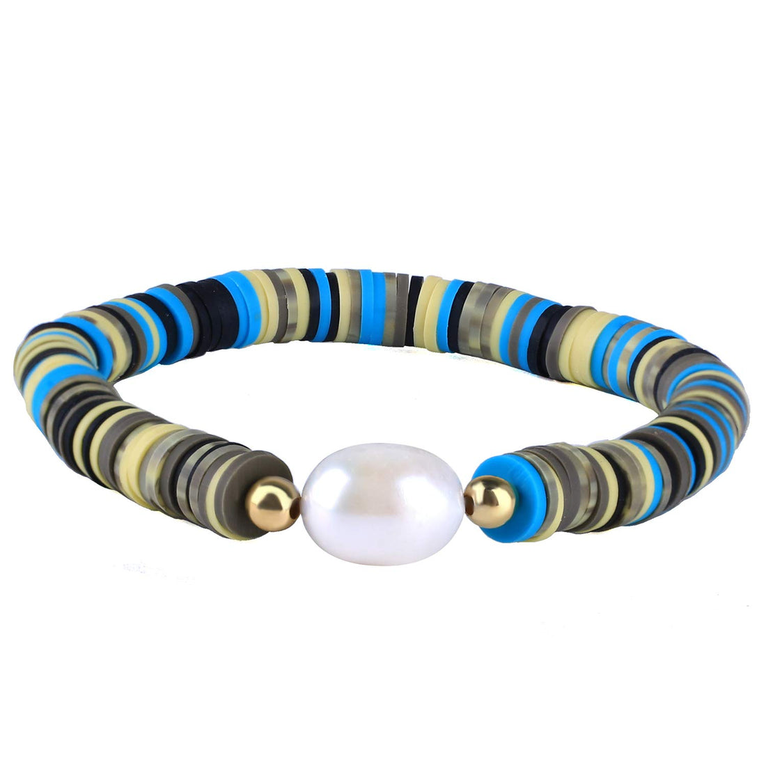 C·QUAN CHI Women Stretch Bracelets Friendship Charm Bracelet Heishi Bracelet Charm Friendship Bracelet, 10 inches, 0, 0