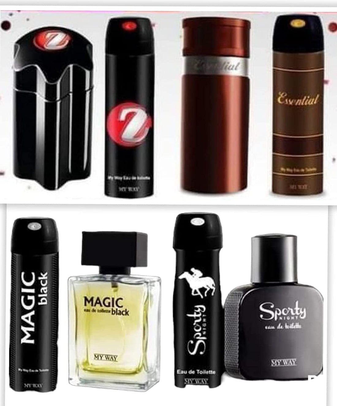 My Way 4-Pack Men's Perfume Spray