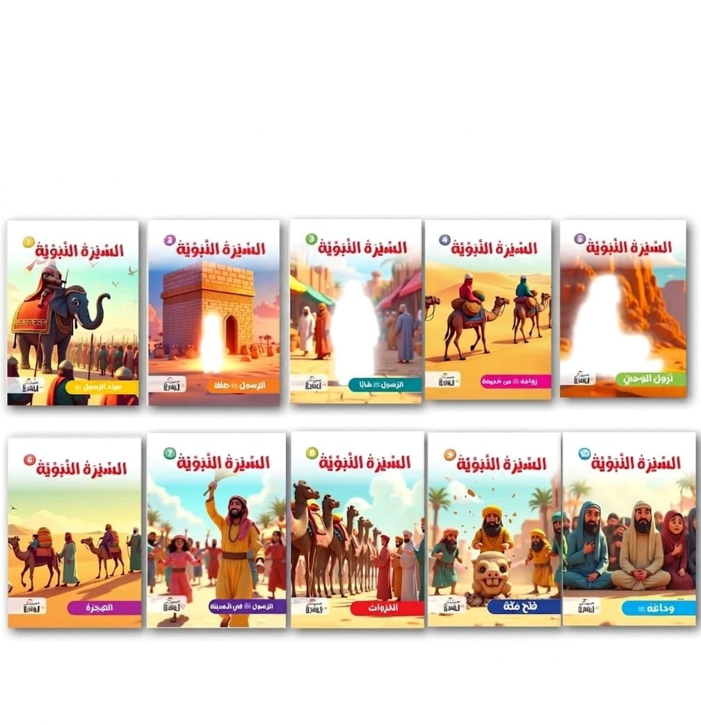 Children's Prophetic Biography Stories, 10 Educational Stories, Fun Tales Inculcate Islamic Values in a Simplified Style