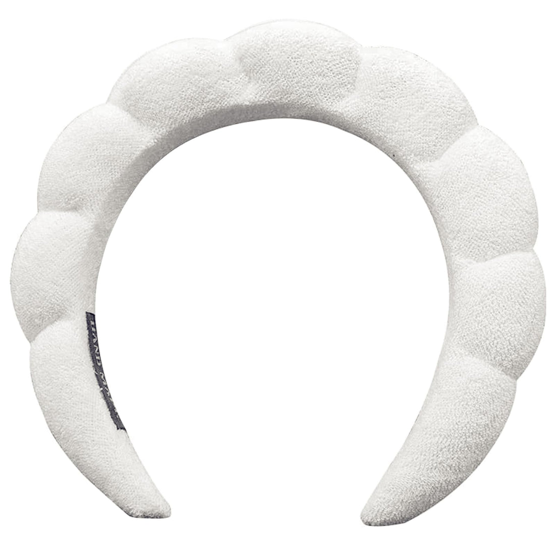 Spa Headband Women Makeup Hair Band for Washing Face, Sponge Spa Headband Makeup Removal, Shower, Facial Mask, Thick Skincare Hair Accessory (White)