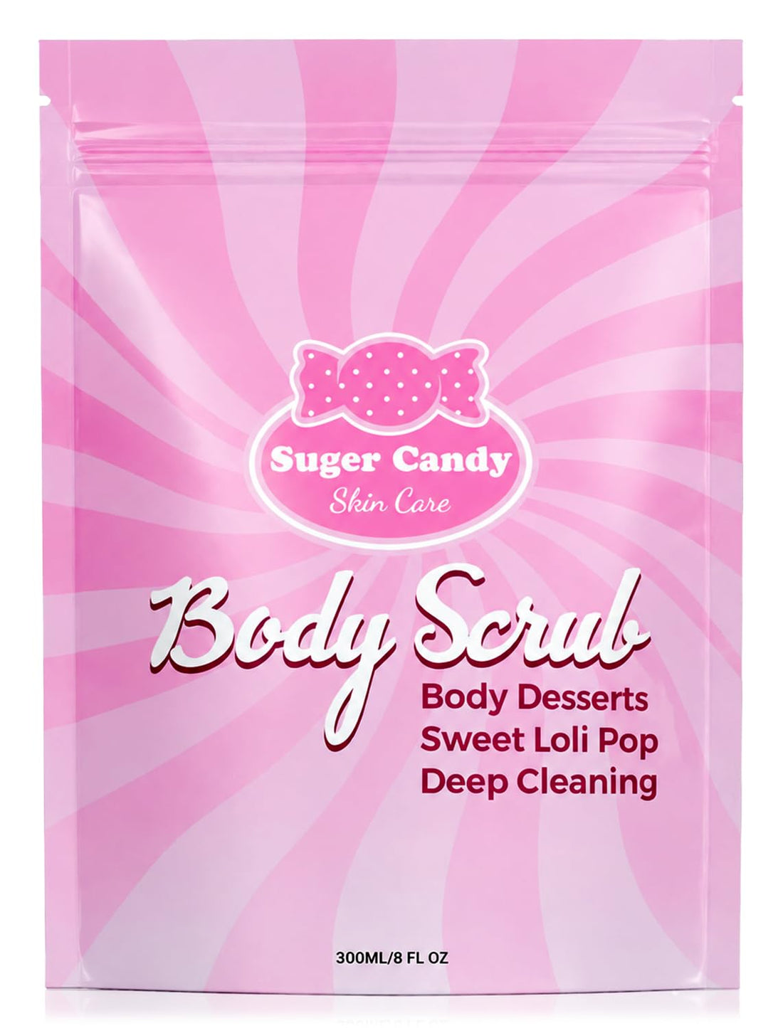 Body Scrub - Soft Creamy Exfoliating Scrub with Vitamin E, Shea Butter, Cocoa Butter and Natural Oils for Face and Body Deep Cleaning, 300 ML