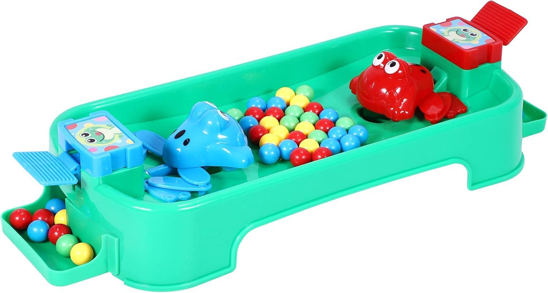 KIDSZONE Frog Eat Beans Game - 2-3-4 Players | Hungry Frog Board Game for Kids and Adults | Multiplayer Games - Gifts for Boys Girls (2 Player)