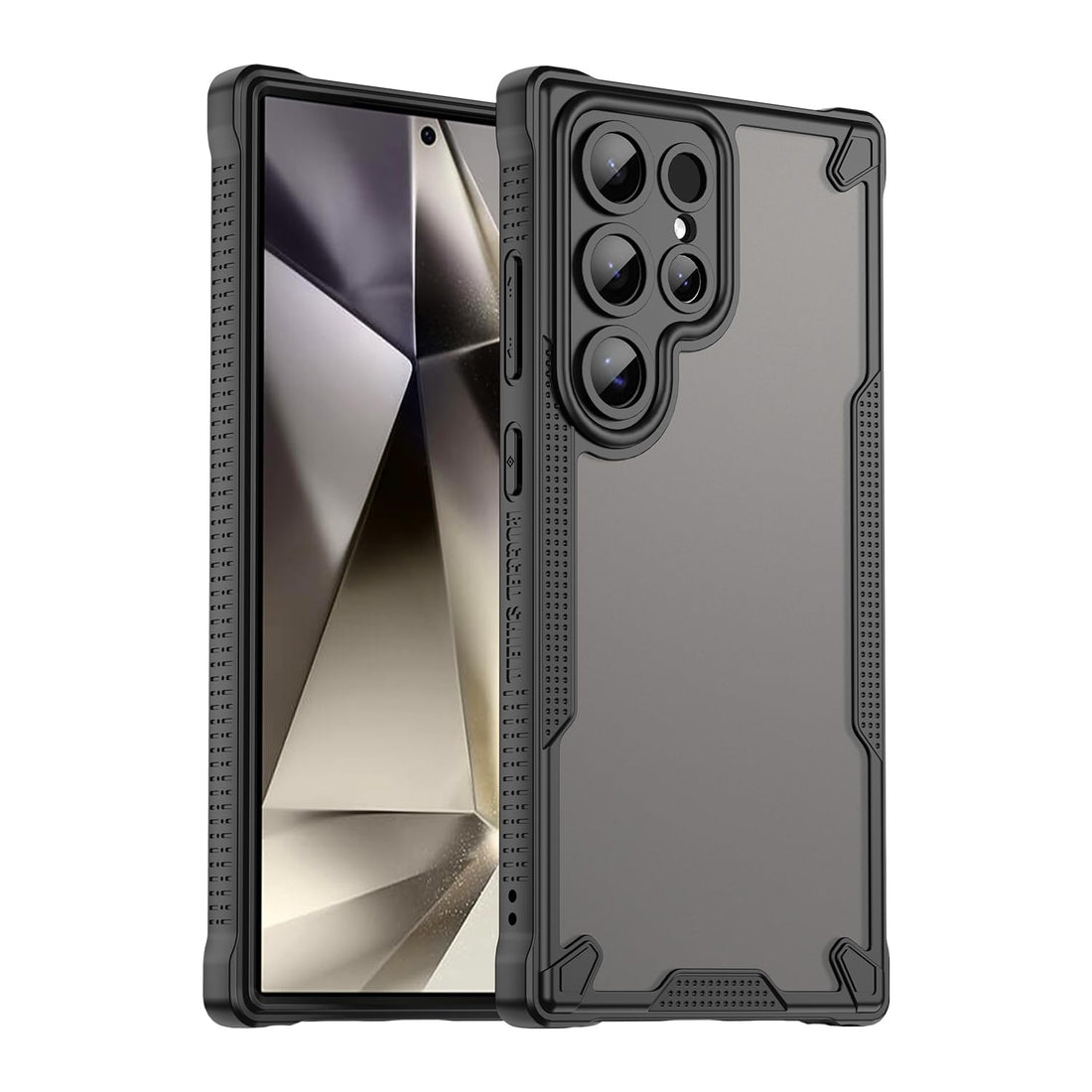 FASCINATION phone case compitable with Samsung galaxy S24 ultra matte rugged shockproof case and raised edges for ultimate camera protection for Samsung galaxy S24 ultra