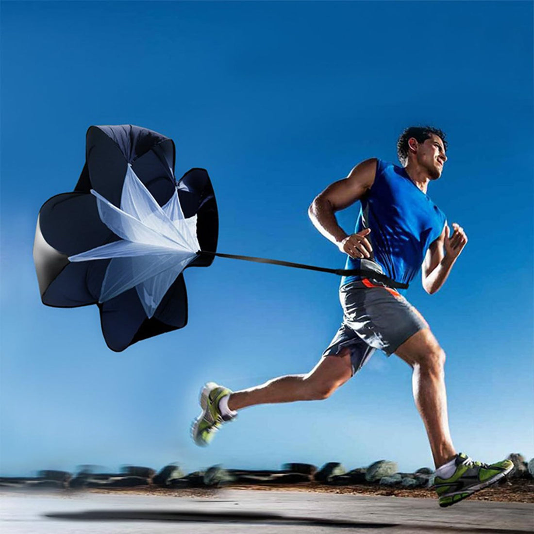 Parachute for Running Speed Training, 56" Running Parachute for Football Speed Soccer, Training Parachute Running Youth & Kids