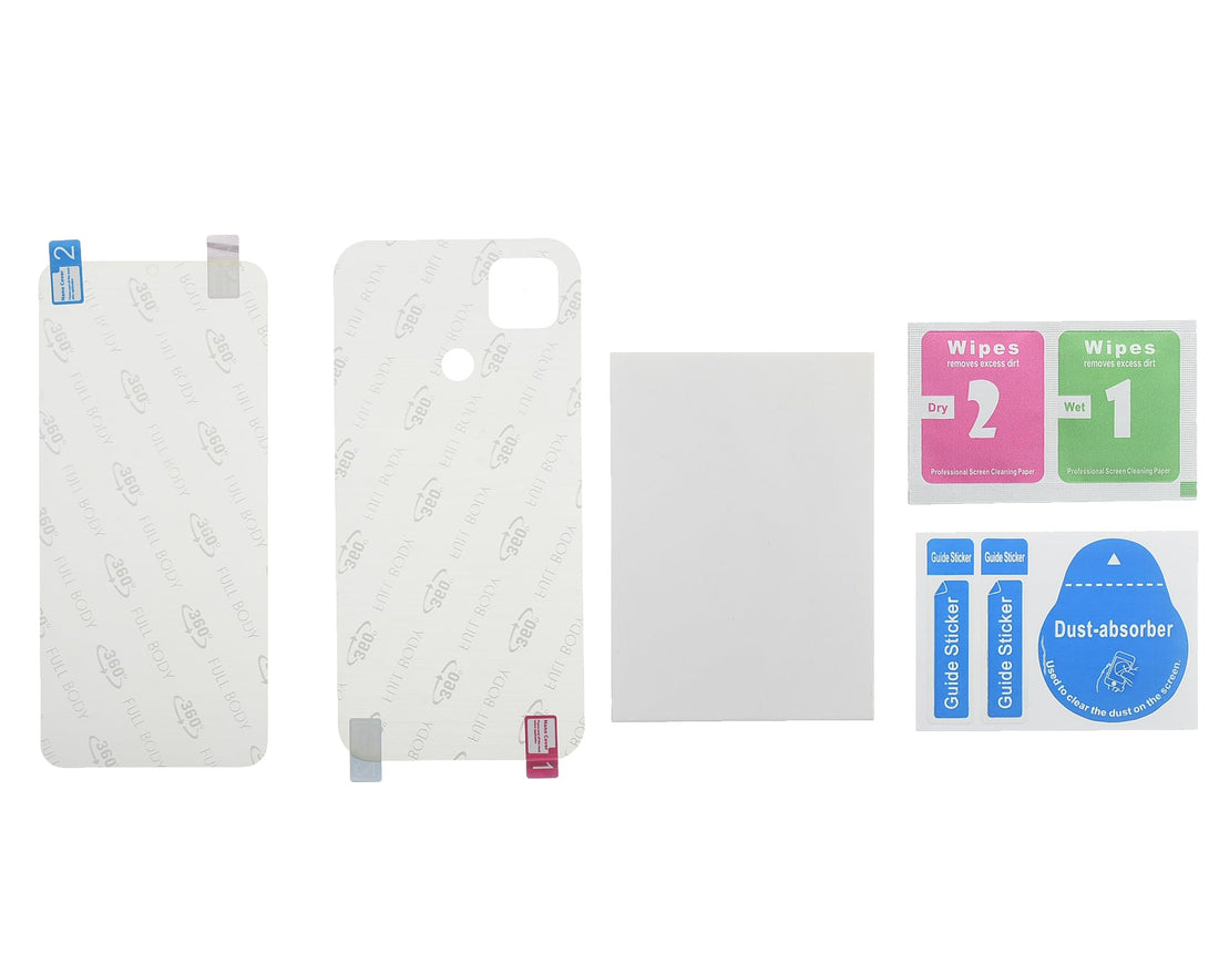 Gelatin 360° Full Cover Design Screen Protector,High Scratch,Anti Shock For Xiaomi Redme 9C - Clear