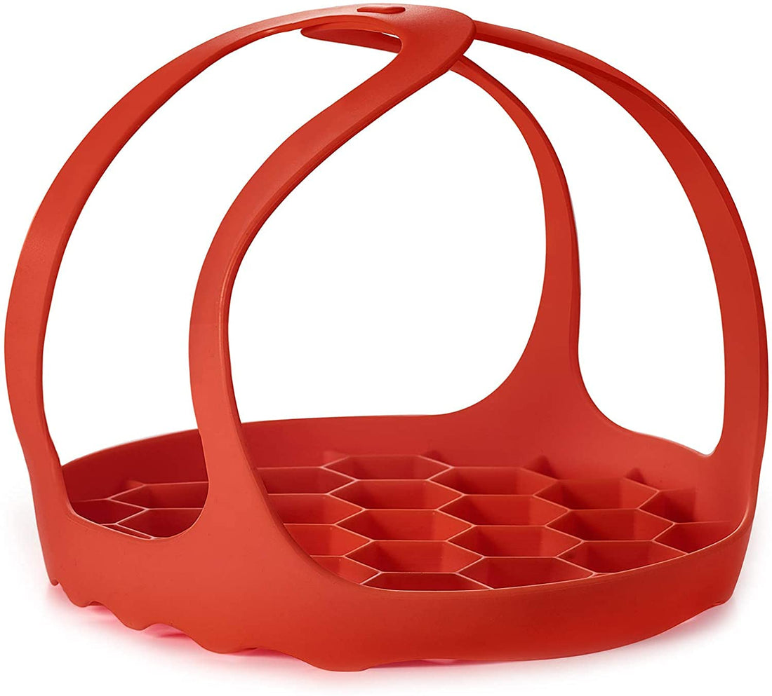 Pressure Cooker Sling Goldlion Silicone Bakeware Lifter Accessories for Instant Pot 3 Qt, Compatible with Other Brand Multi-Function Cookers, Red