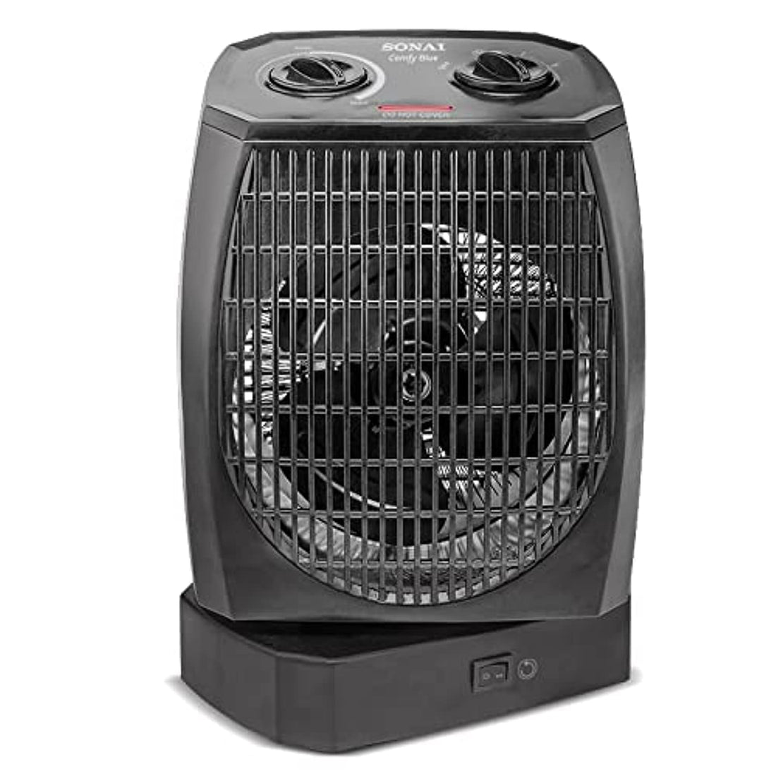Sonai Comfy blue Fan Heater , 1000 / 2000watt ,black-MAR – 910
