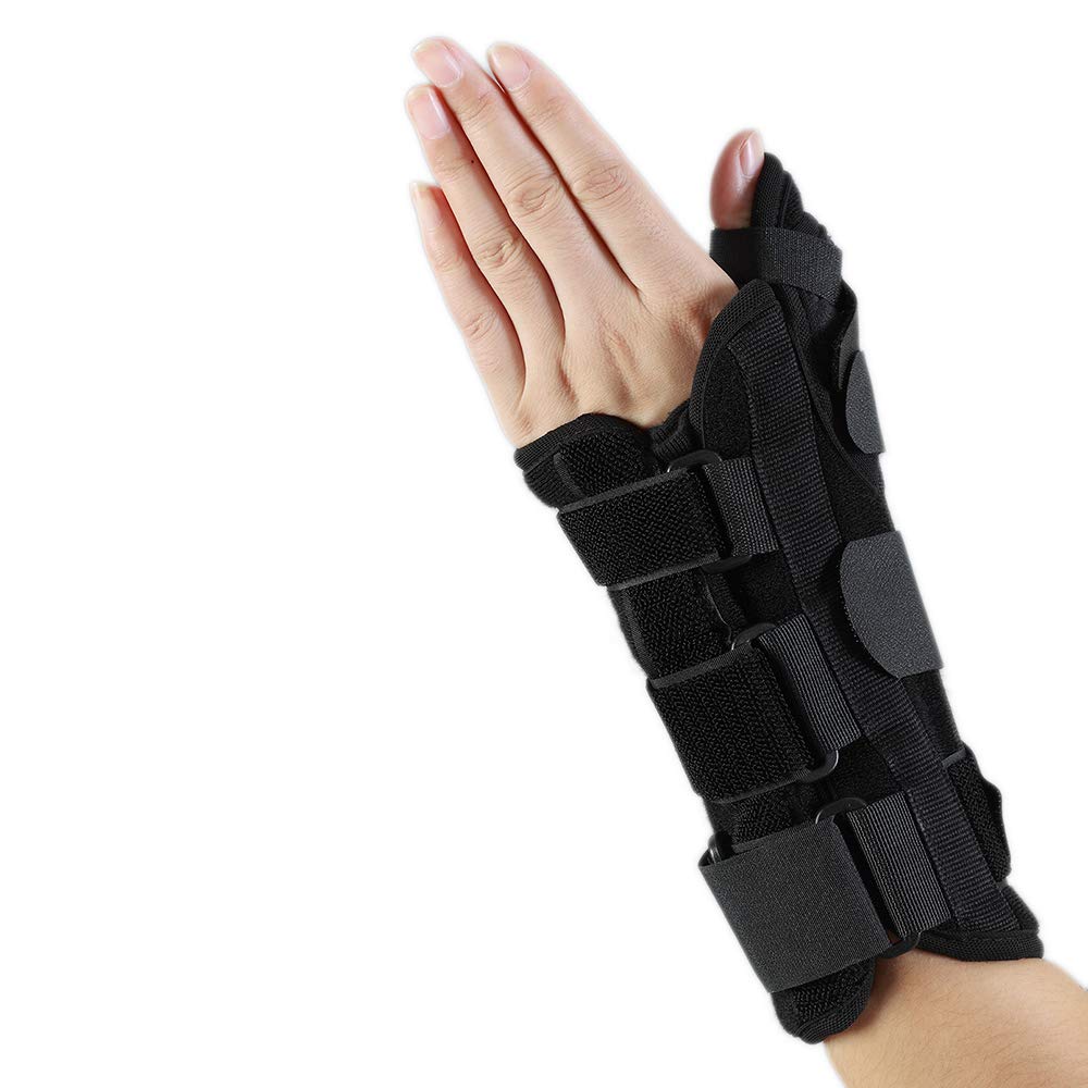 HKJD Thumb Spica Splint & Wrist Brace,Carpal Tunnel & De Quervain's Tenosynovitis/Spica Splint Relieves Wrist Pain, Arthritis, Sprains & Fracture Forearm Support Cast (S for Right Hand)