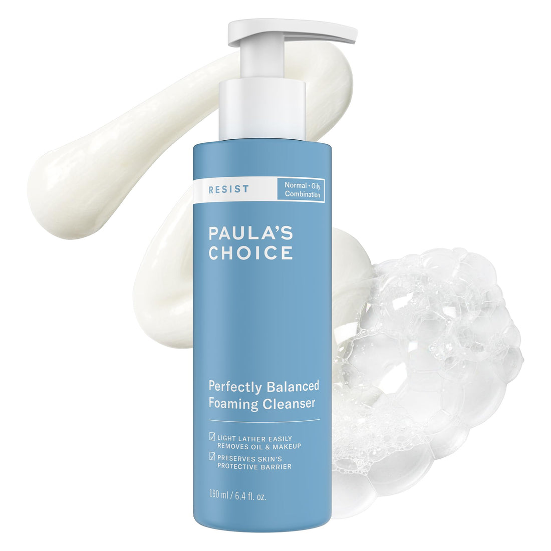 Paula's Choice RESIST Perfectly Balanced Foaming Cleanser, Hyaluronic Acid & Aloe, Anti-Aging Face Wash, Large Pores & Oily Skin, 6.4 Ounce
