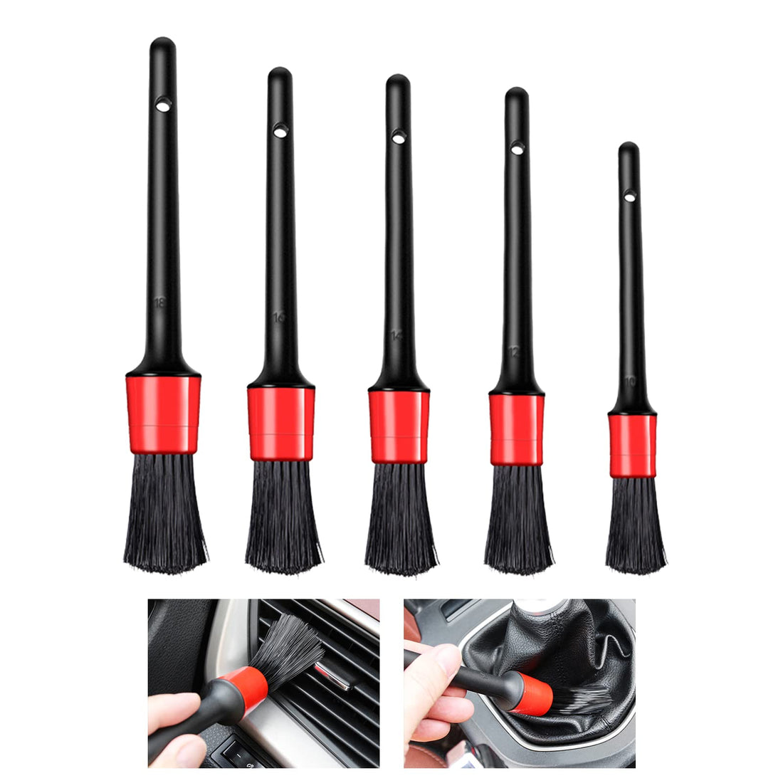 Detailing brush car, car brush, car care brush, car brush cleaning, car brush set, car interior cleaning brush, car detailing brushes, car detail cleaning brush set, 5 pieces