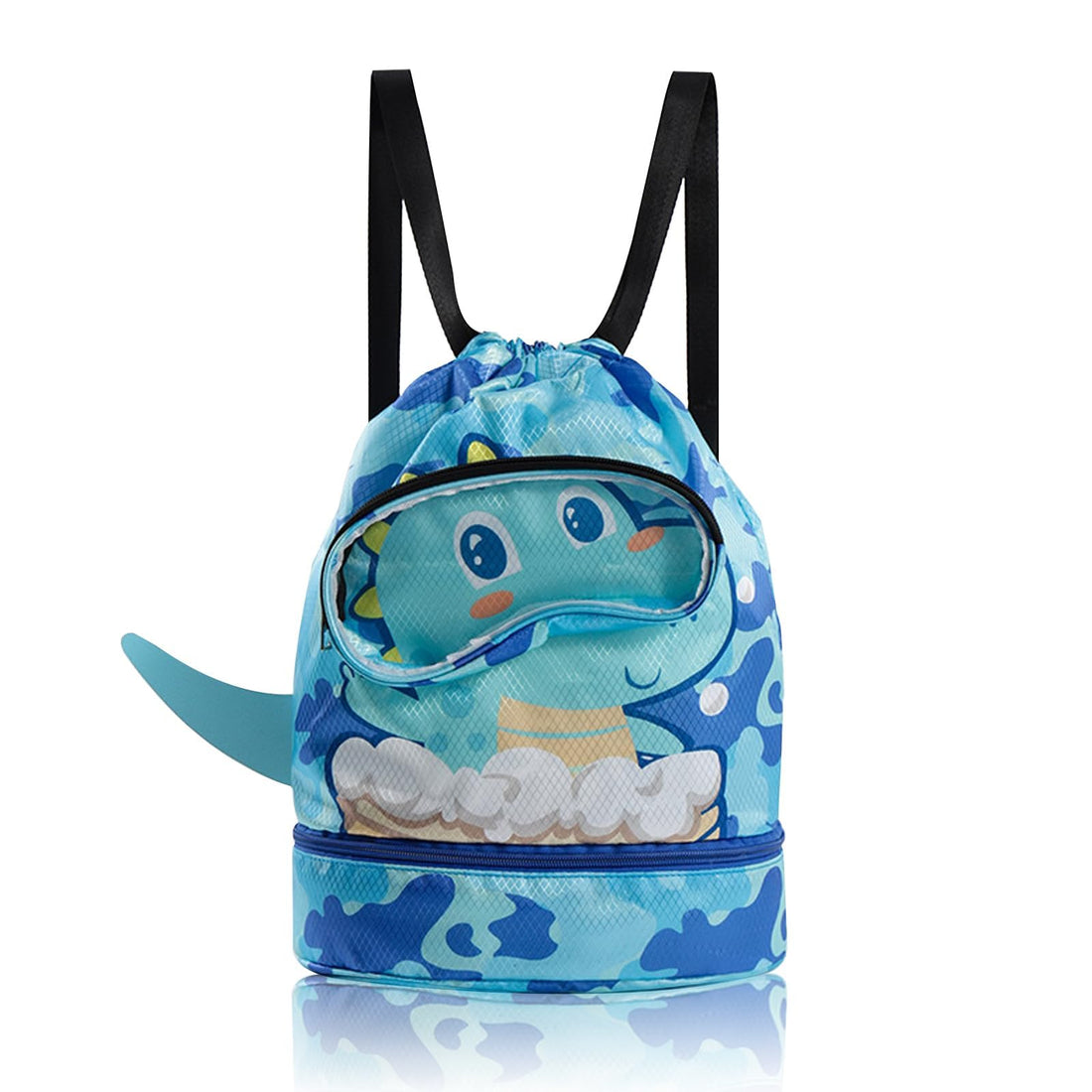 Swimming Bag for Kids, Waterproof Swim Bag Large Capacity Drawstring Bag Dry-Wet Separation Beach Backpack Sports Gym PE Beach Bags for Boys Girls