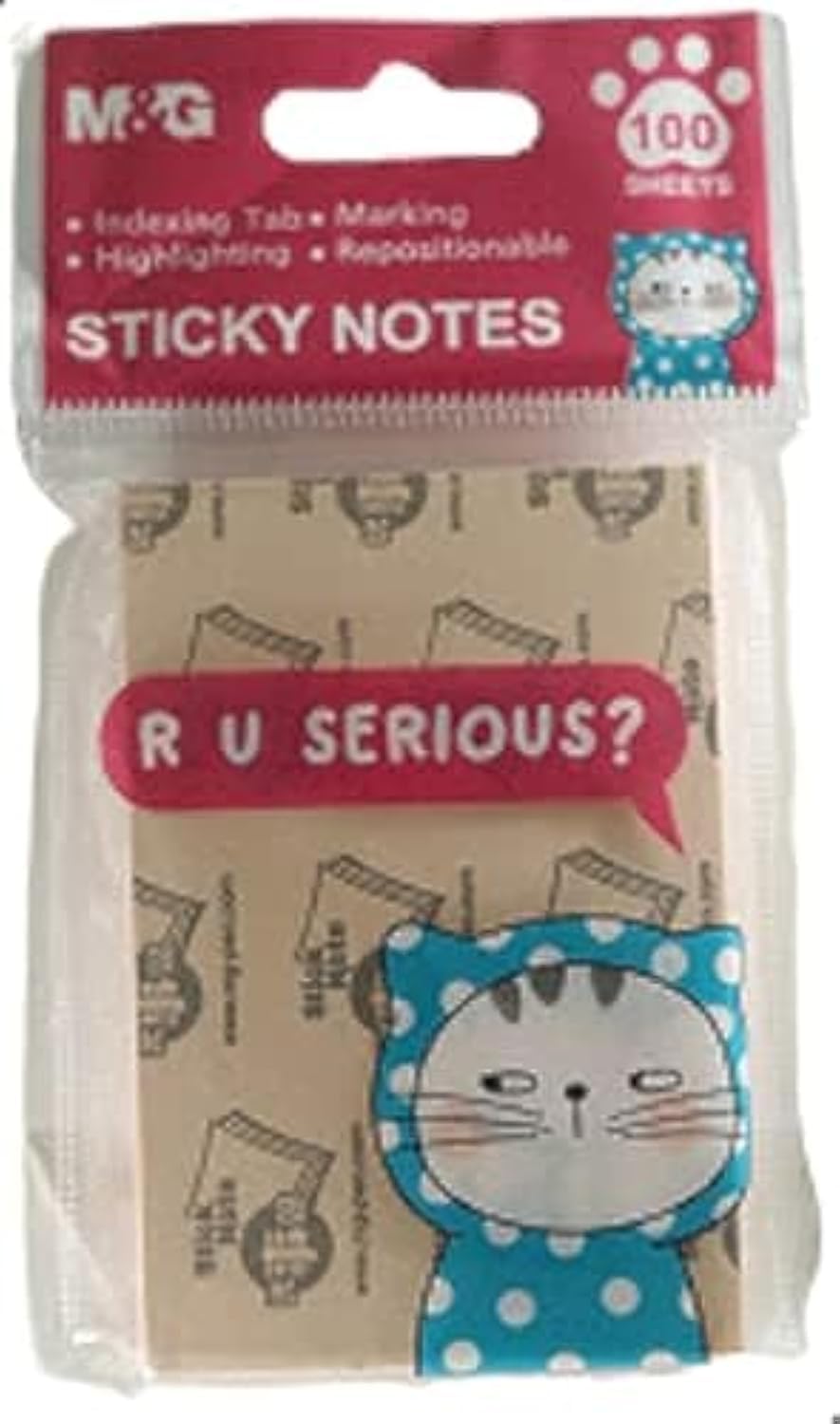 M&G R U Serious Sticky Notes - No:Ys-374 (Assorted Colors)