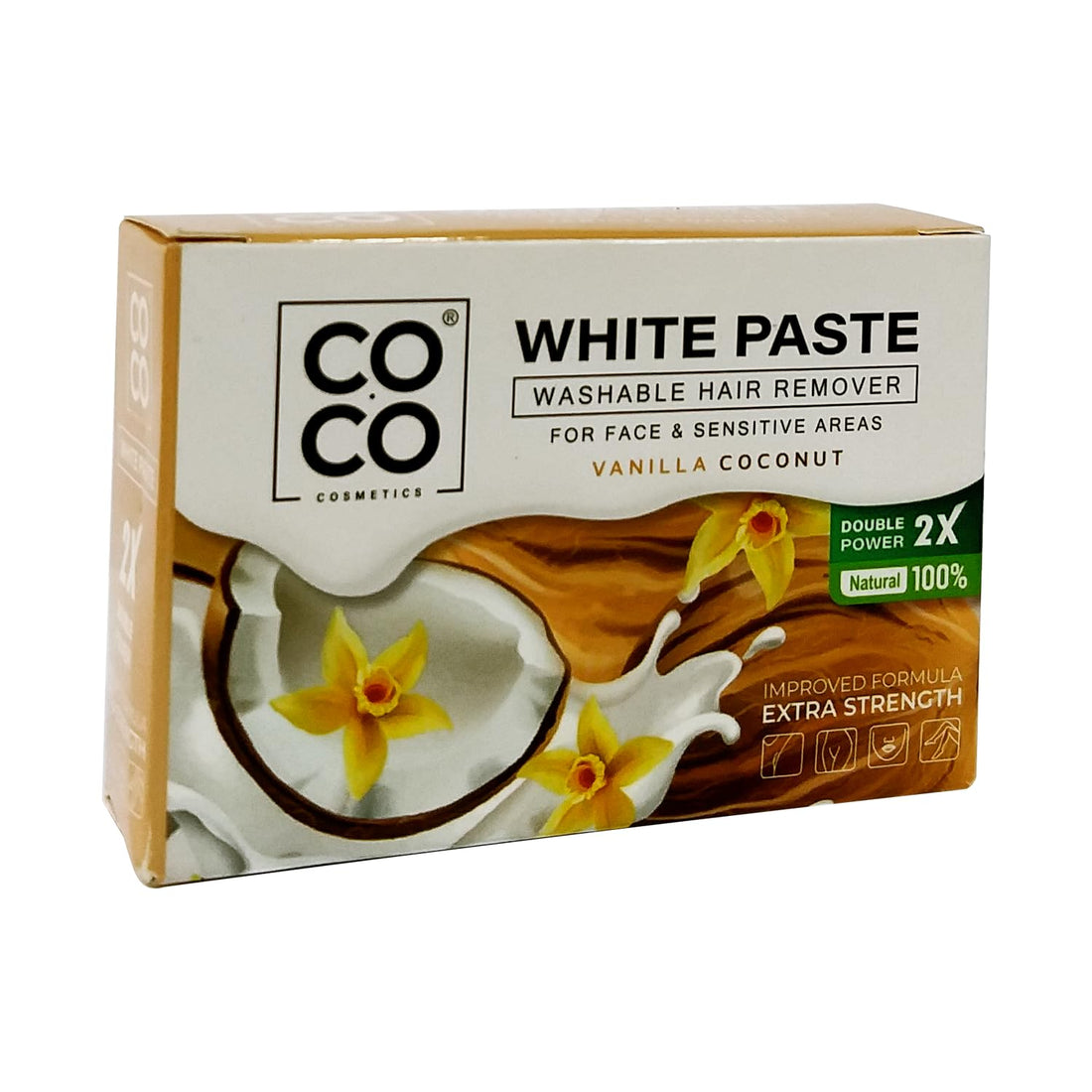 Coco Wax White Paste Vanilla Coconut 100 Gram
