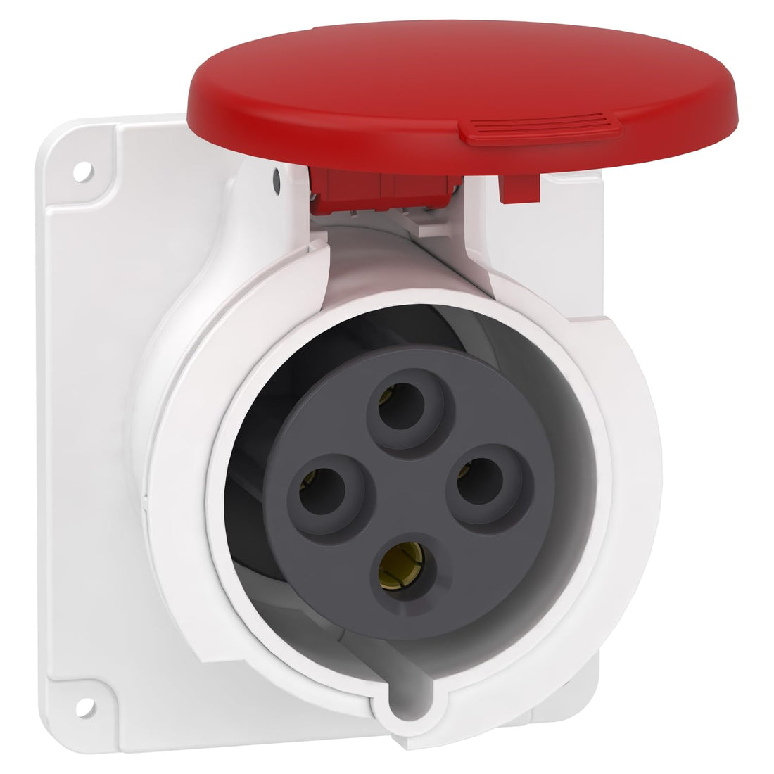 Schneider Pratika Socket Socket - Screw - Straight - 32A - 3P + E - 380...415 V AC - Panel PKF32G434