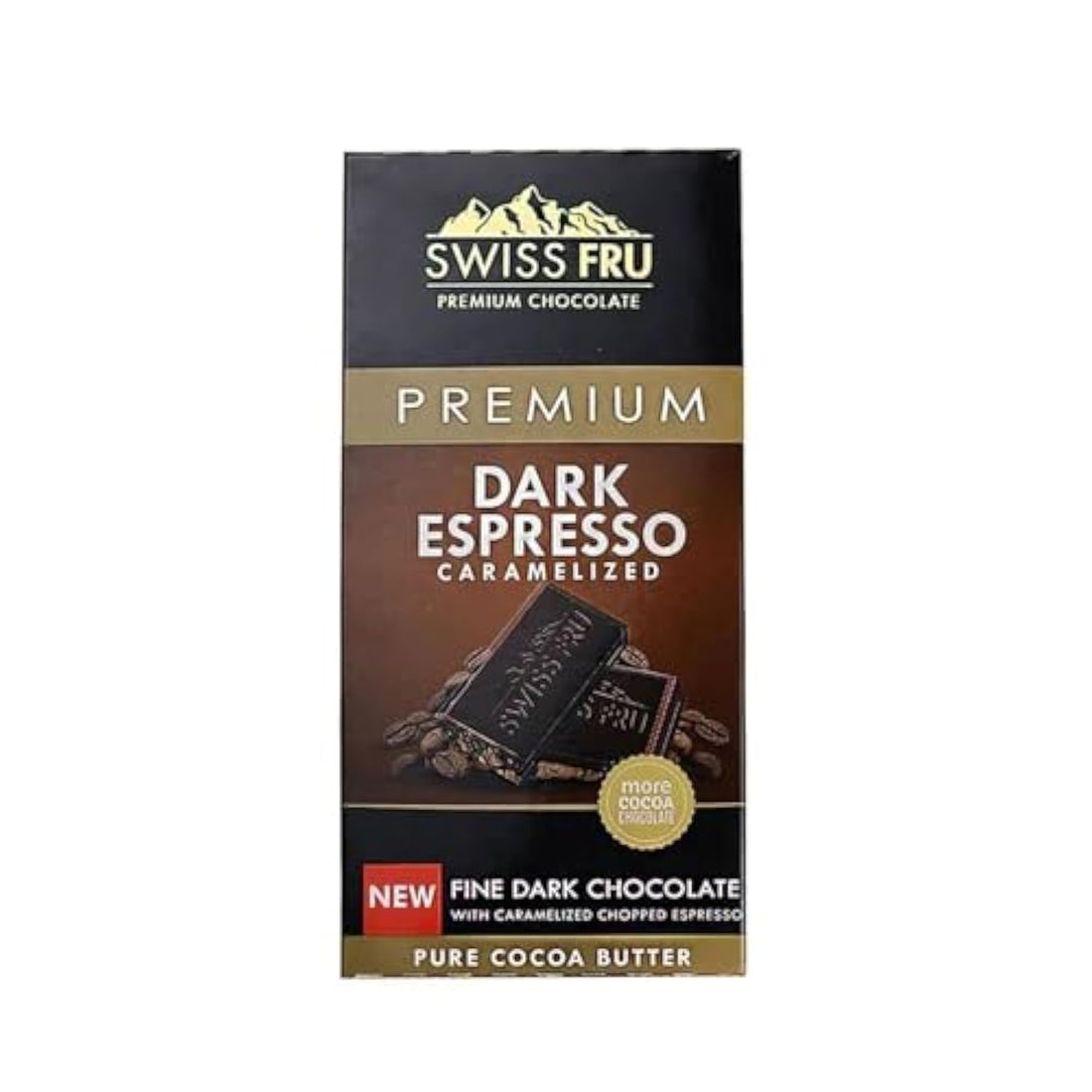 Swiss Fru - Dark Chocolate - Espresso - 80g