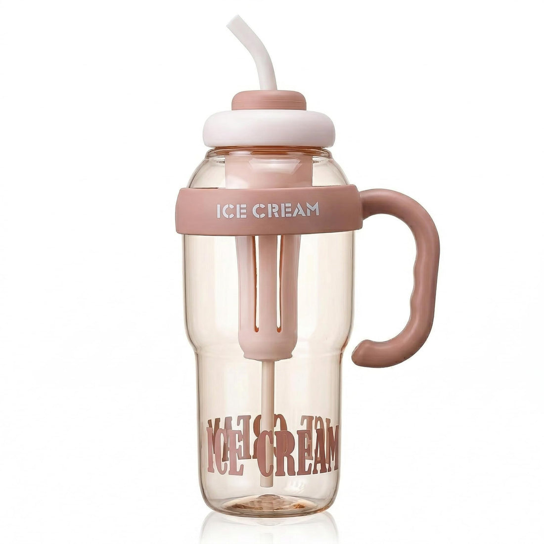 Nopatia 1300ml Water Bottle with Straw Sports Design for Kids and Adults, Perfect for Camping and Sports, Large Water Cup. (Cashmere)