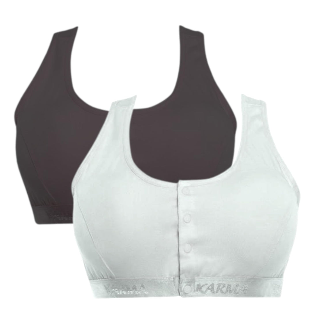Karma Bra Cotton Front Open Sport Bra