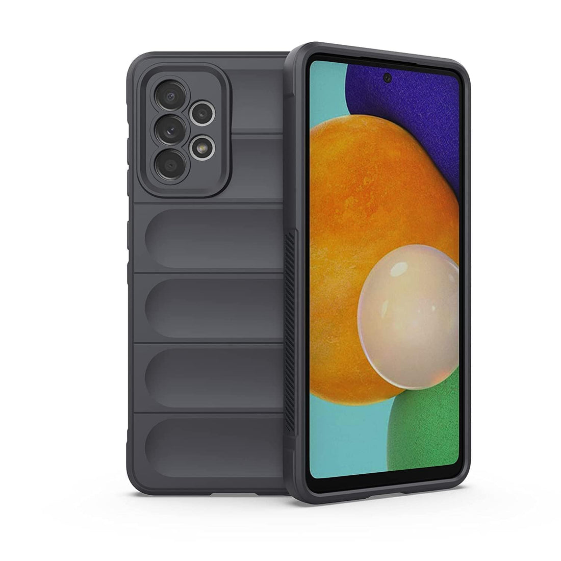 Shockproof Silicone Case for Samsung Galaxy A52/52S (Dark Grey)
