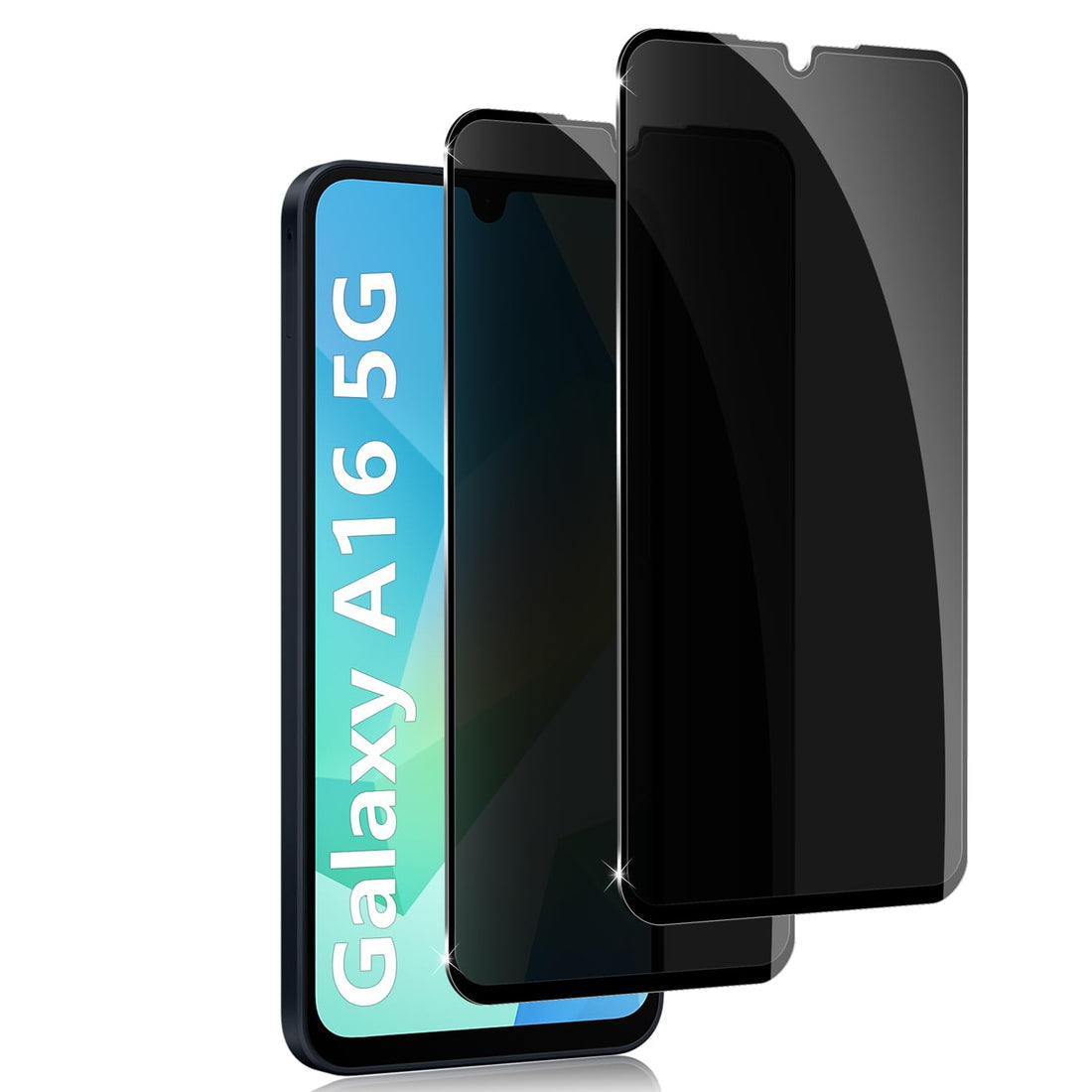 Holilo For Samsung Galaxy A16 5G/A16 4G/A26 5G 【2 Pieces】Privacy Screen Protector, Anti-Spy Privacy Screen Glass Film HD Tempered Glass Anti-scratch Screen Protector