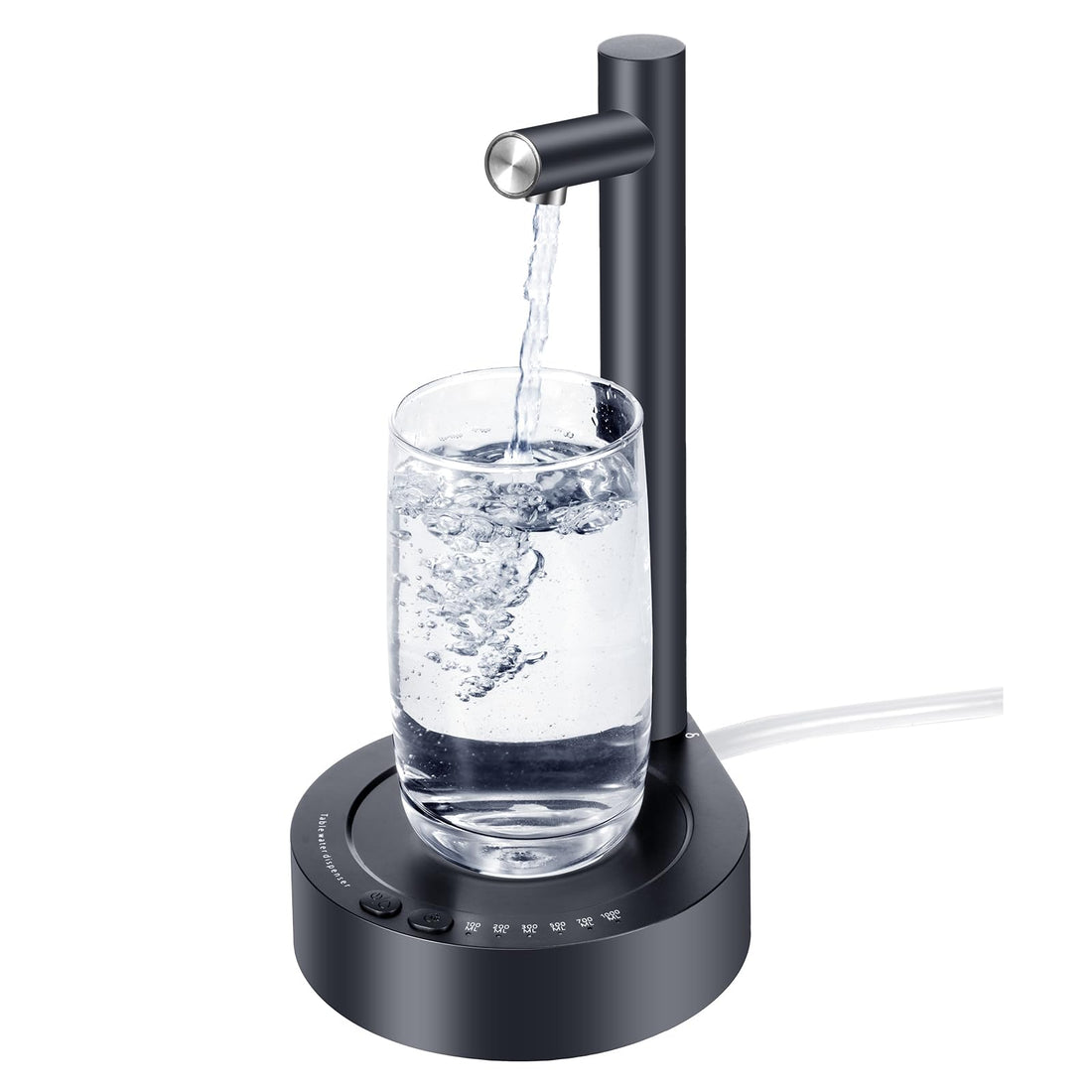 Desktop Water Dispenser with USB Charging - Portable Electric Pump for Home, Office, and Camping - Nightstand and Bedside Water Bottle Dispenser