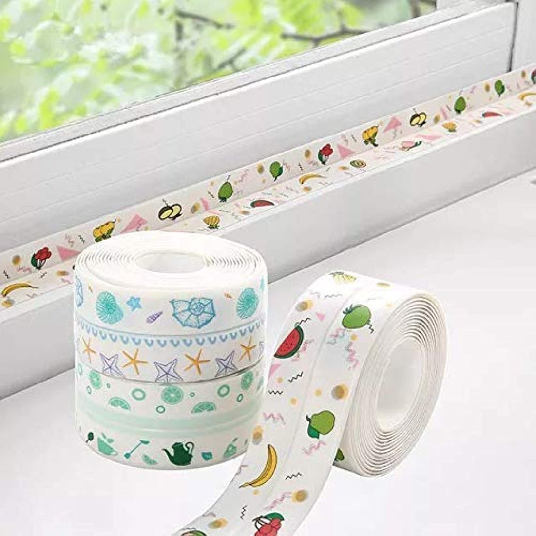kitchen sink waterproof sticker anti-mold waterproof tape |sealing tape for kitchen sink - platform - toilet - bathroom - shower & bathtub |colorful designed tape (mould tape aa)