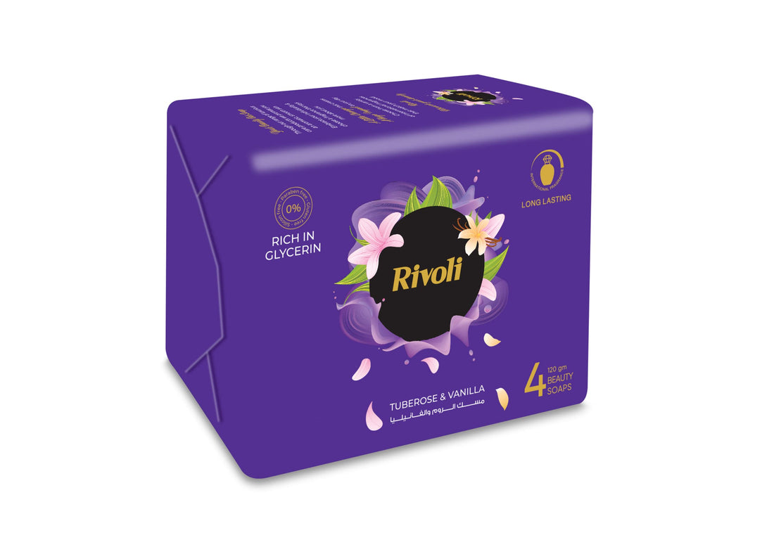 Rivoli Fantasy Bath Soap - 110g - Pack of 4 - Color and scent may vary