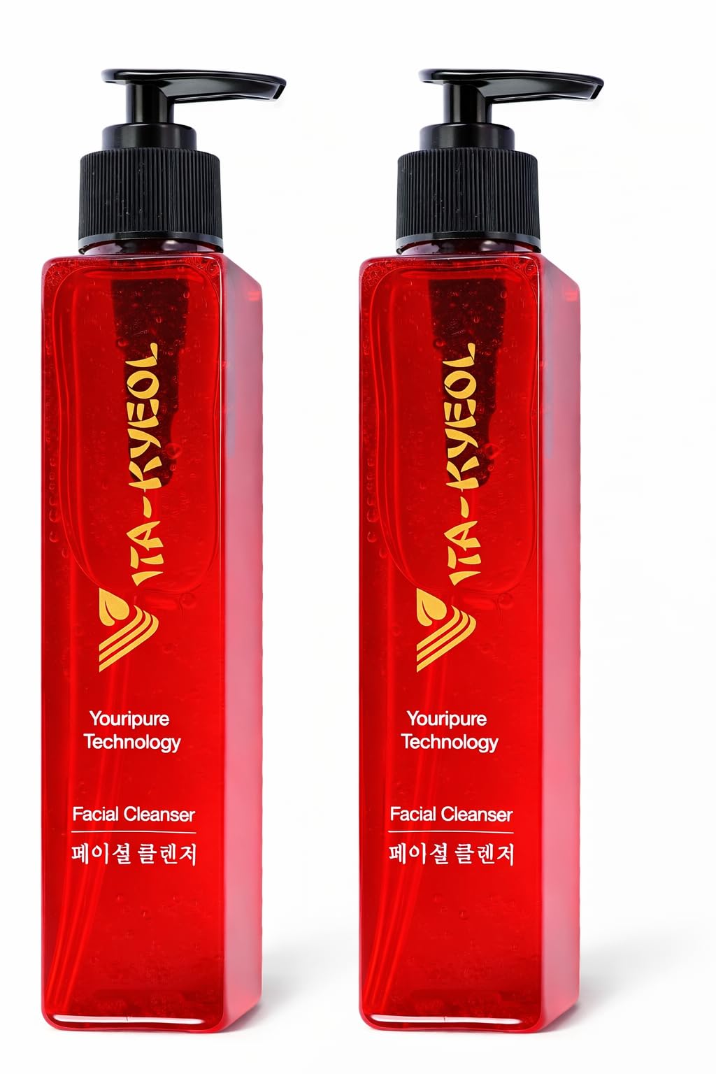 Vita-Kyeol Advanced Korean Facial Cleanser, Deep Cleansing Formula, Gentle for Sensitive Skin, with Ceramide, White Tea Extract, Rice Water, Centella Asiatica 1+1