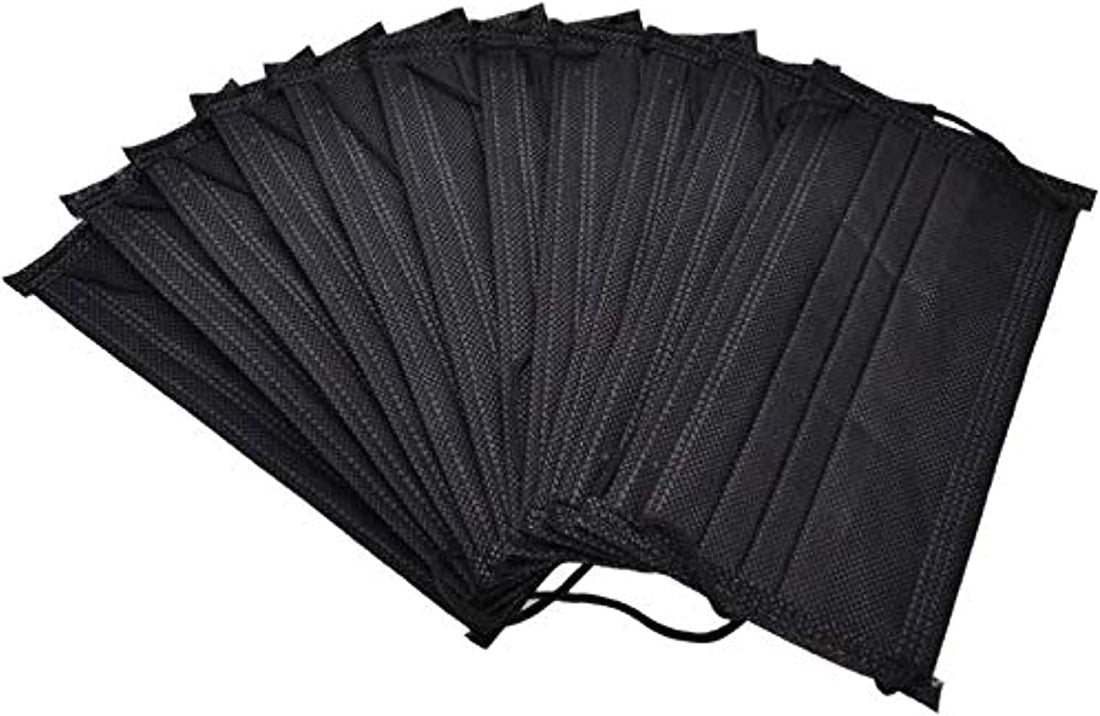 CIRCLES 3PLY Black FaCE Fold-Flat Dust Mask 50 PSC