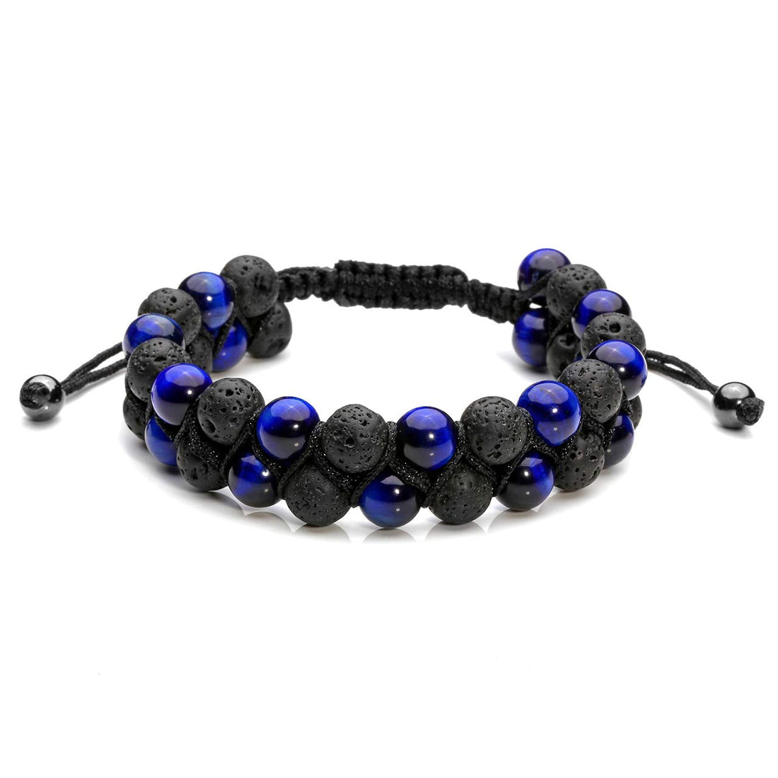 JOVIVI Women Men Natural 7 Chakra Lava Bead Bracelet Crystals Gemstones Beads Aromatherapy Essential Oil Diffuser Bracelet Adjustable,Reiki Healing Anxiety Relief, Stone