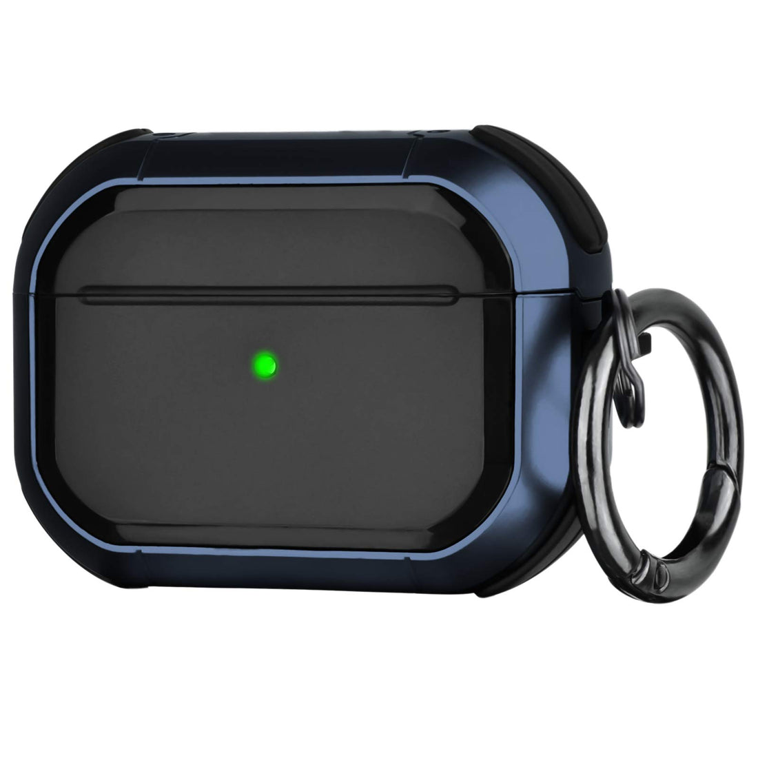 OLEBAND Airpods Pro 2 Case with Keychain,Full-Body Rugged Military Grade Protective Cover,Compatible with New Apple Armor Cover for Airpod pro 2nd Generation 2022,Blue