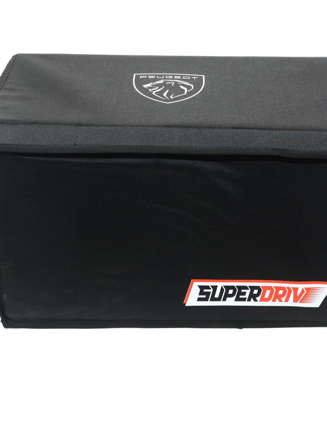Super Drive Car Trunk Organizer, Black Oxford Polyester, Collapsible Auto Cargo Storage Box, 45x30x20 cm