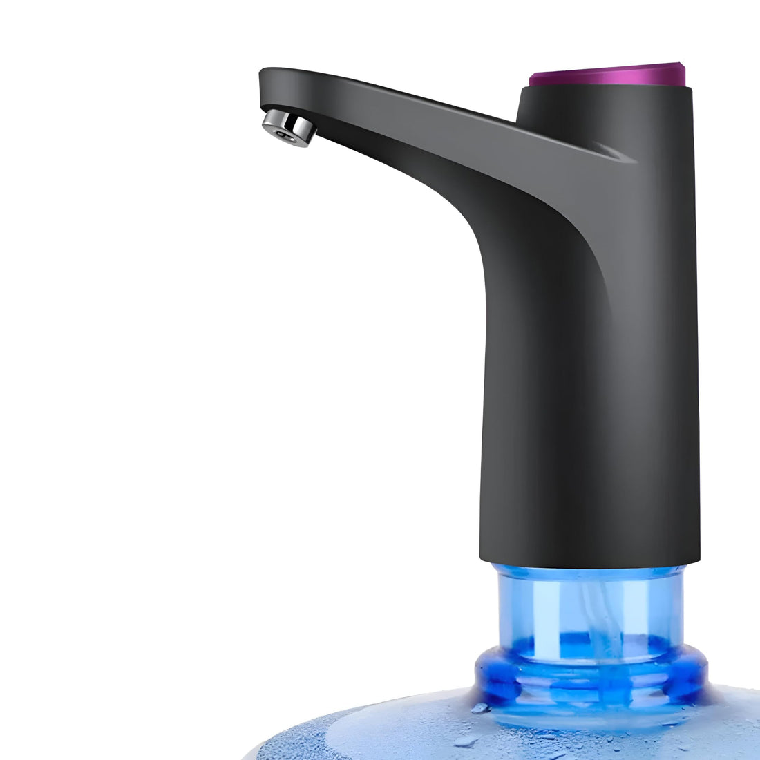 Generic Modern Black Plastic Water Dispenser: USB Automatic Purifier for Bottles and Gallons, Touch Switch, Matte Finish