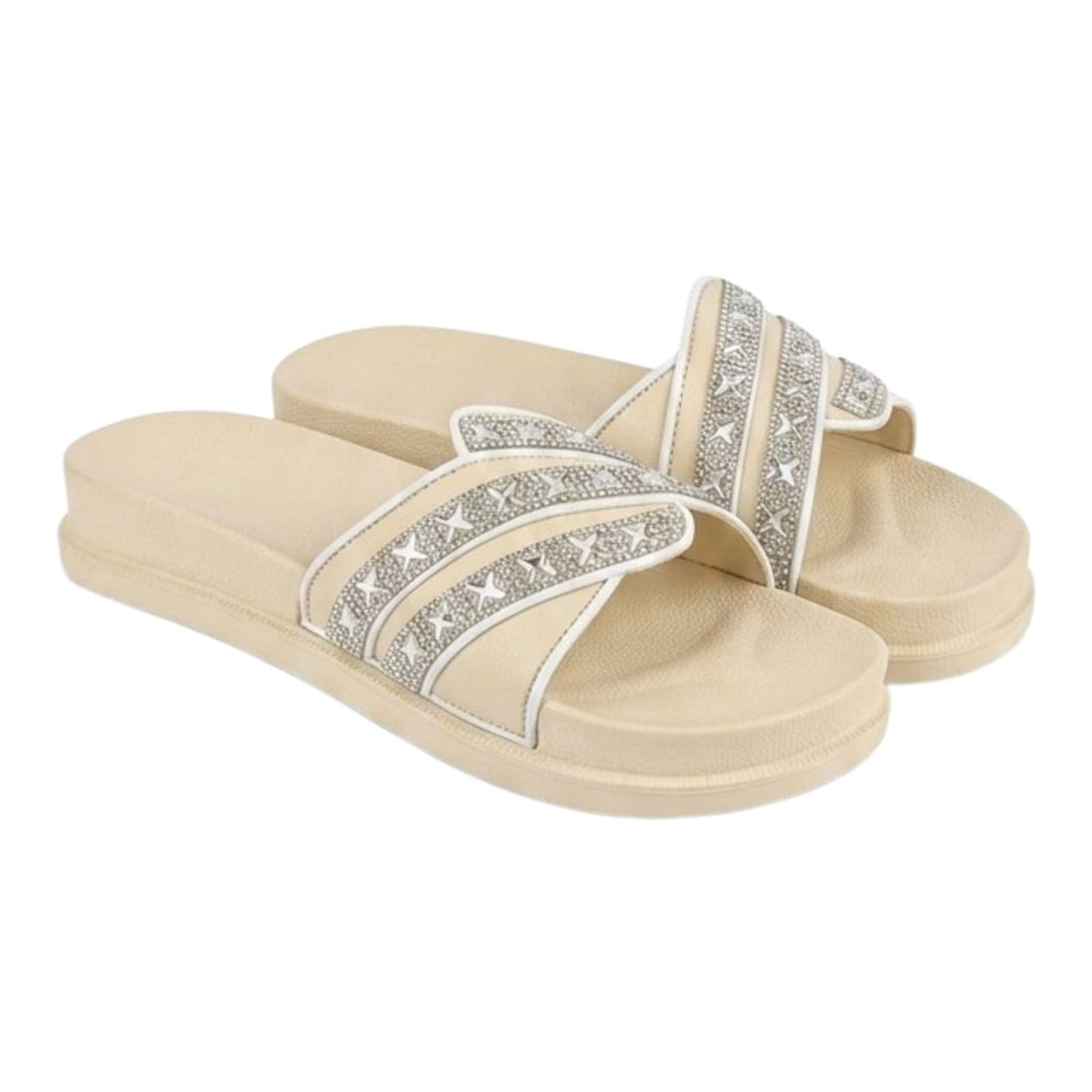 Soft EVA Rubber Slippers For Women With Distinctive Colors With Strass Rubber Lightweight Comfortable Feet Daily Use Summer 2026