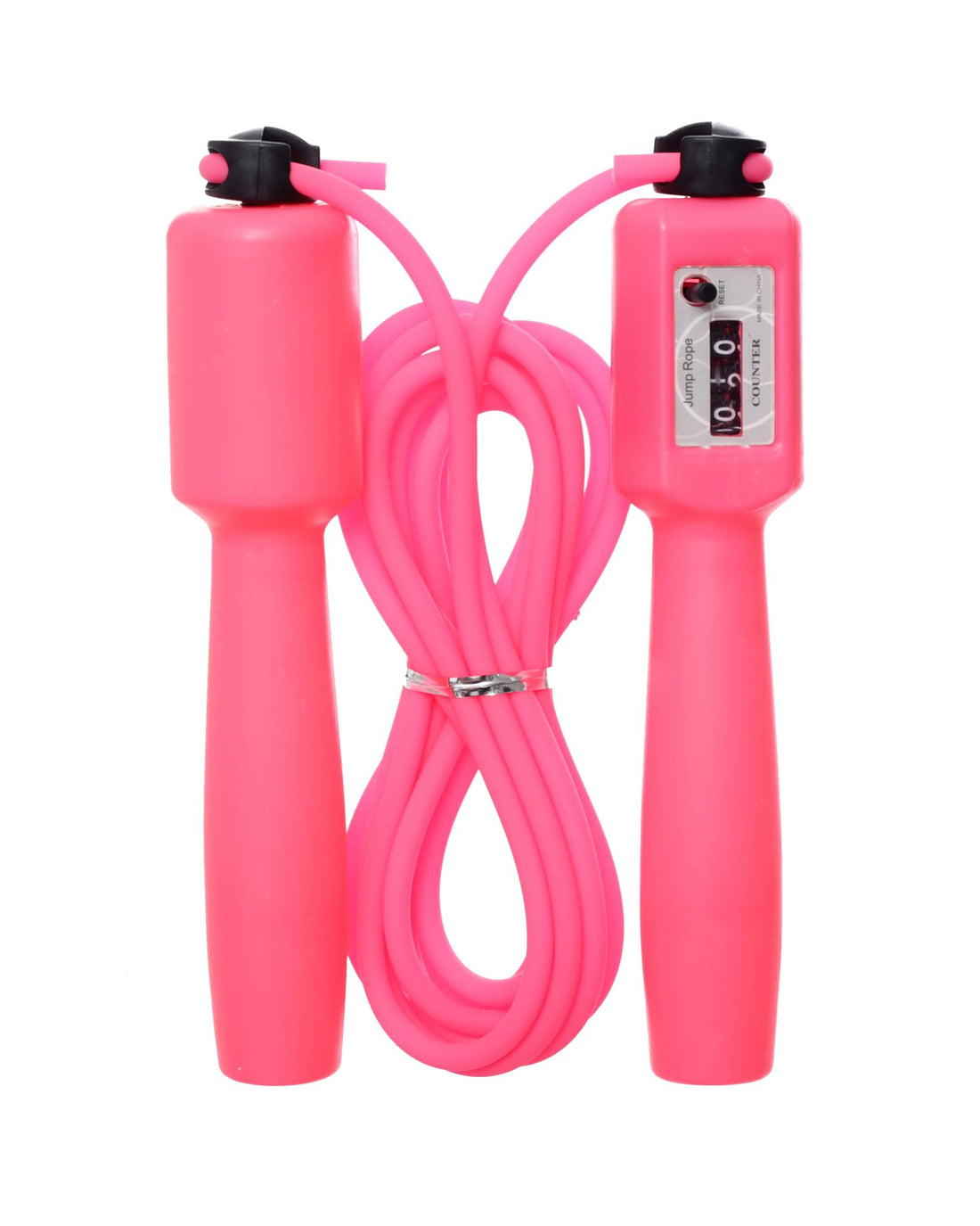 MINSA Plastic Jump Rope with Counter M197 Pink for Cardio Fitness Training