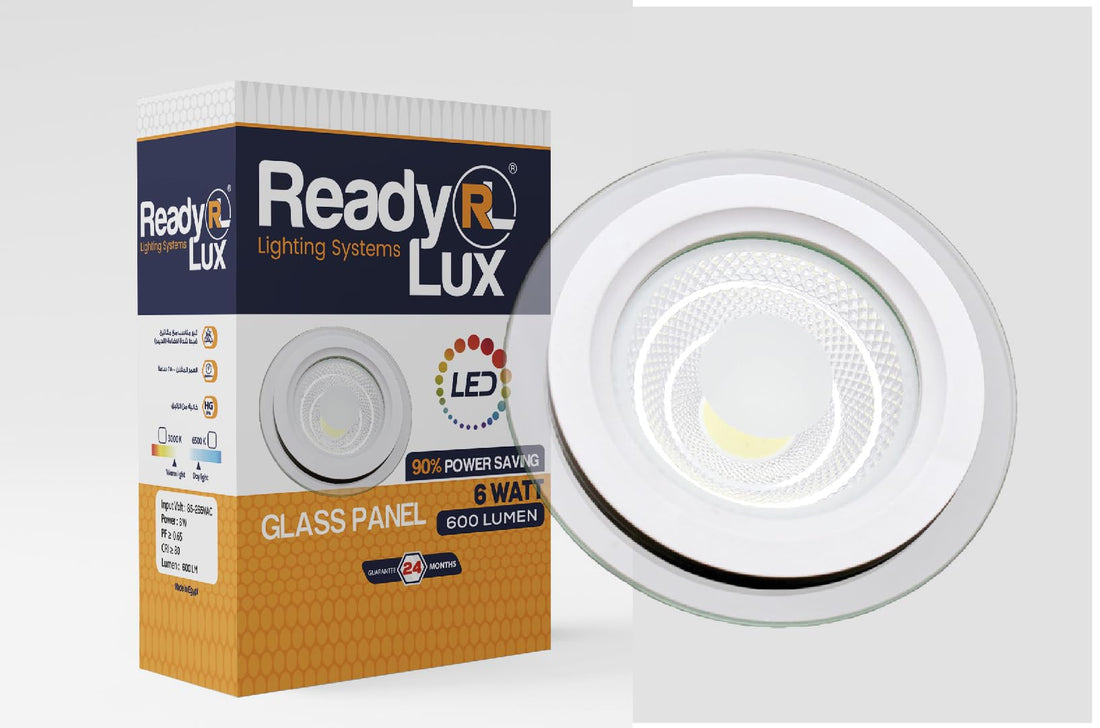 ReadyLux 6+6W Round Submersible Glass LED Panel 3 Motion Lighting (White/Warm/Snow) with Trans Driver