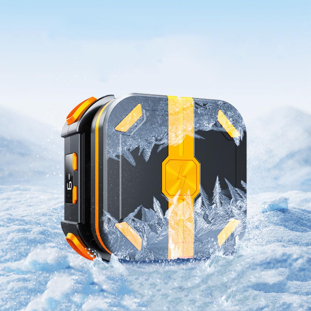 Magnetic Mobile Phone Cooler: Semi-Conductor Phone Cooling Fan with Rechargeable Battery, Cellphone Radiator with Temperature Display for Gaming, Video Calls, Live Streaming, and Vlog