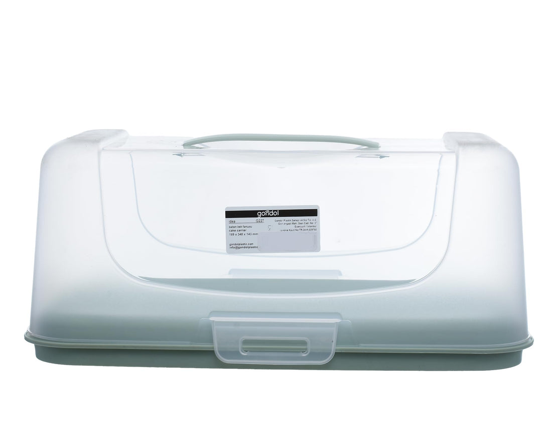 Gondol Idea Rectangular Cake Carrier (189 * 340 * 143 mm.) Turquoise